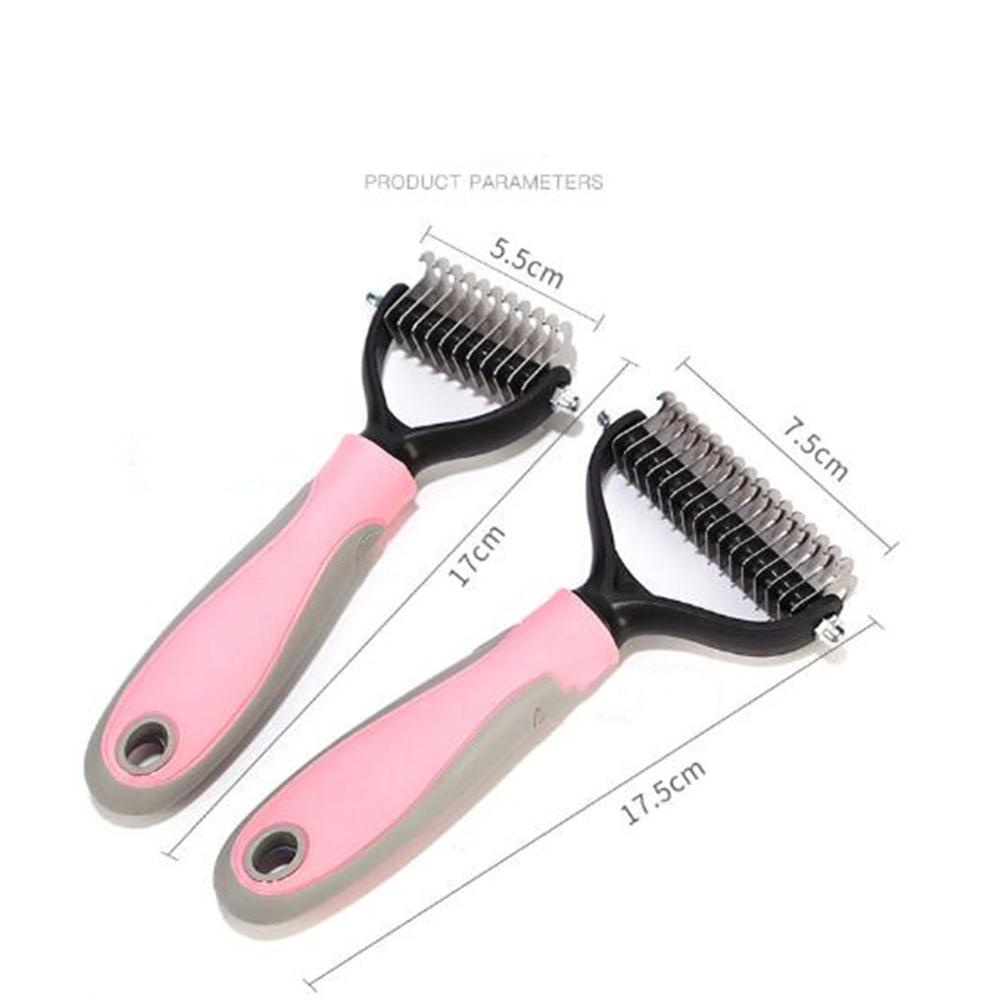 Perro de eliminación de pelo peine pelo de gato cepillo aseo herramientas Clipper pelo perro gato cepillado de pelo peine para cachorro pequeño suministros para perros mascota