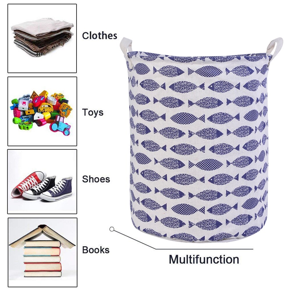 Paniers de rangement pour vêtements sales | Sacs de rangement pour vêtements sales, paniers de rangement pour vêtements, linge pliante, tissu de coton, vêtements sales