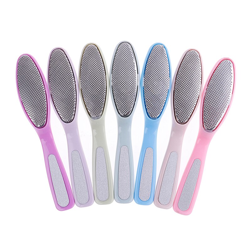 1pc de doble cara pie Rasp depurador rallador áspera eliminador de callos de piel muerta raspador de Lima de pedicura colores herramientas