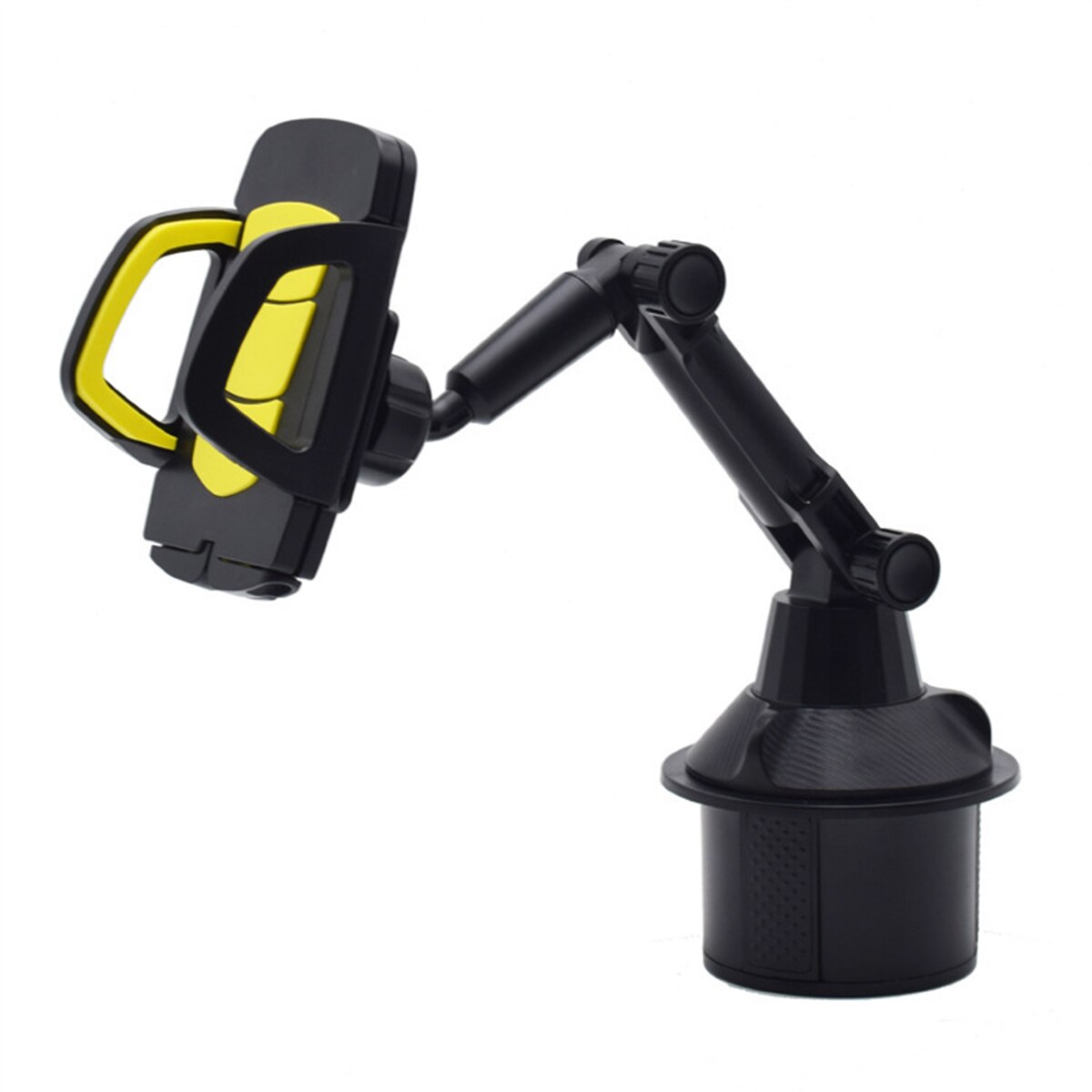 Car Phone Holder Long Arm For IPhone Cell Phone GPS 360 Degree Car Cup Holder Stand Cradle Mount Holder Support Bracket: Yellow