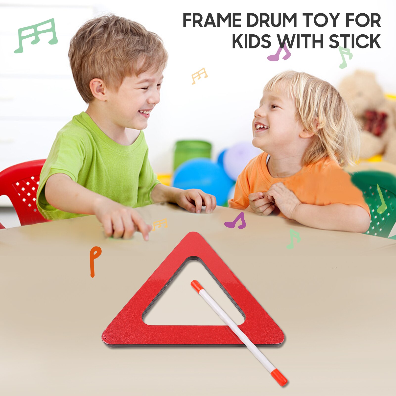 Rectangle Percussion Drum Frame Drum Hand Drum for Multi-Shaped Frame Drums with Stick Drum Accessories Parts