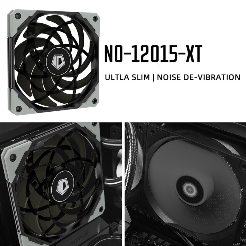 12015XT 120mm PWM PC Case Fan Ultra Slim Quiet Computer CPU Water Cooler Fan