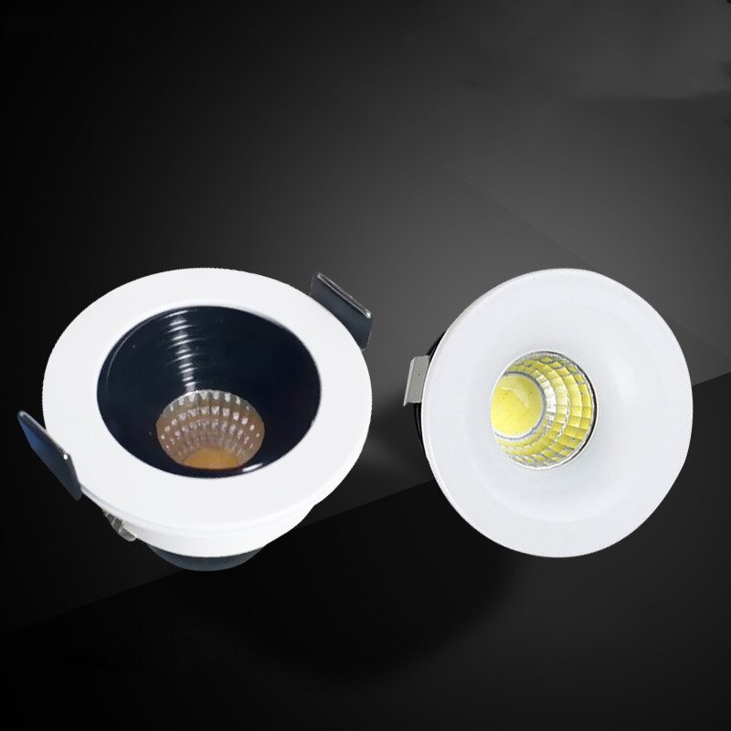 Foco led 220V empotrado 3W Techo Luz mazorca fuente de luz tipo ventilador 35mm luz descendente estrellada