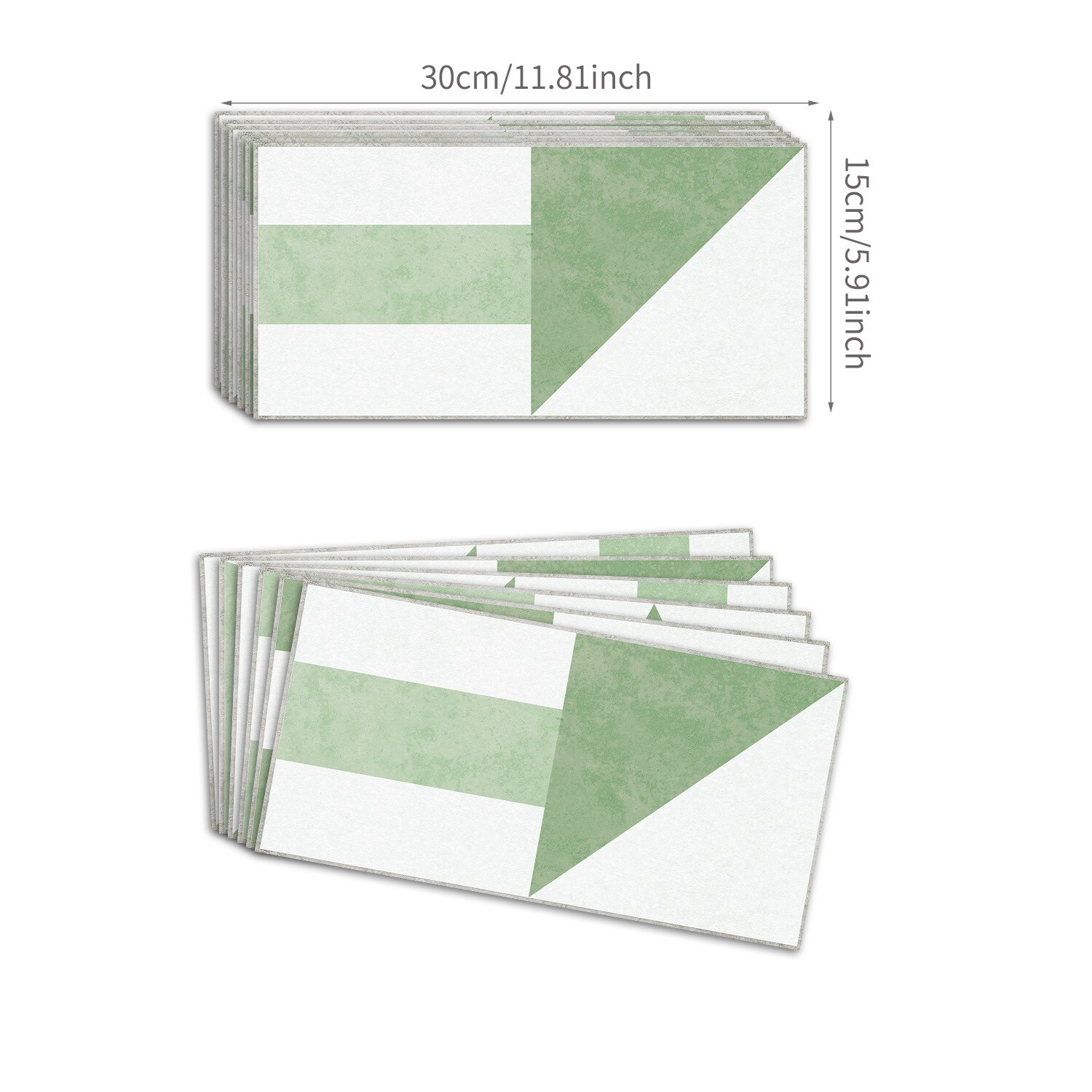 geometric wall renovation Decor sticker PVC self-adhesive wall sticker 30x15cm brick stickers tile sticker