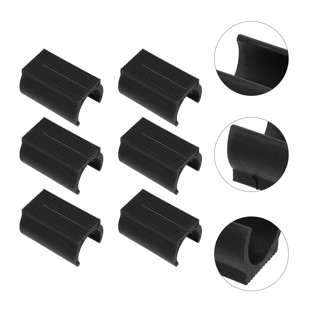 Tapis antidérapants en plastique, 25 pièces, couvre-pieds de chaise, protection des pieds de meubles, coussinets antidérapants, manchons de pieds de bureau, tabouret, jambe de Trampoline: Rouge