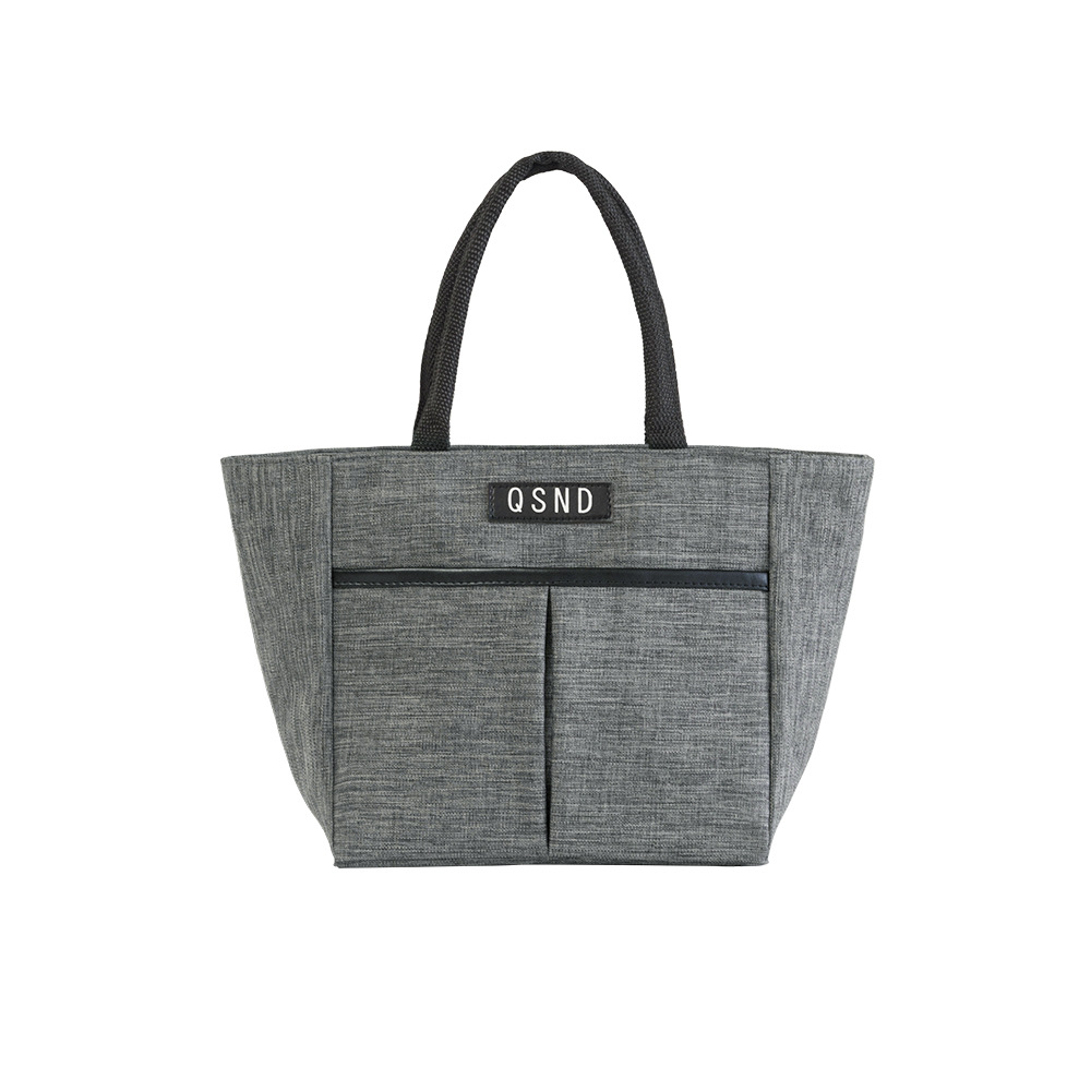 Waterproof Lunch Box Bag Portable Insulated Canvas Tote Thermal Food Picnic Women Kid Cooler Bag