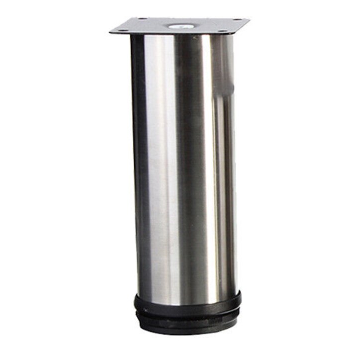 4Pcs Cabinet Legs Adjustable Stainless Steel Furniture Feet Round Stand Holder 15cm