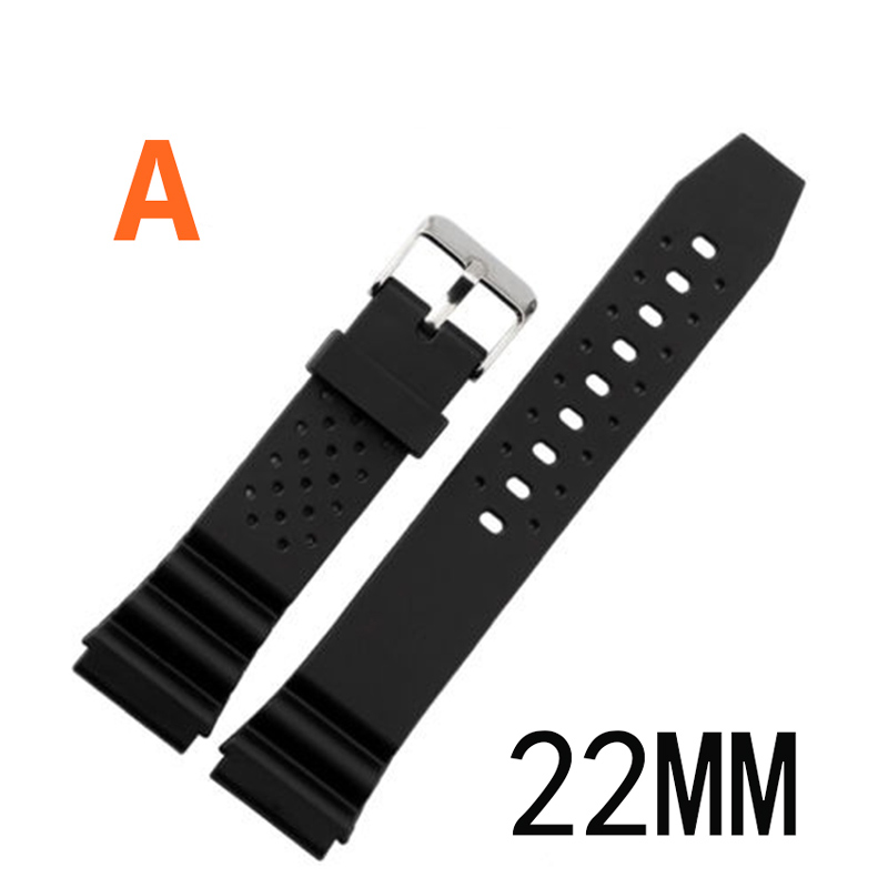 Klockor med gummiband ersätter elektroniska armbandsurband sportklockremmar tt@ 88: A22mm