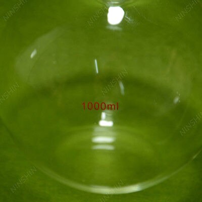 Platte Bodem Kolf, 1000 ML, 1 Hals, 24/40, Een Hals, 1L, lab Glaswerk 24/40