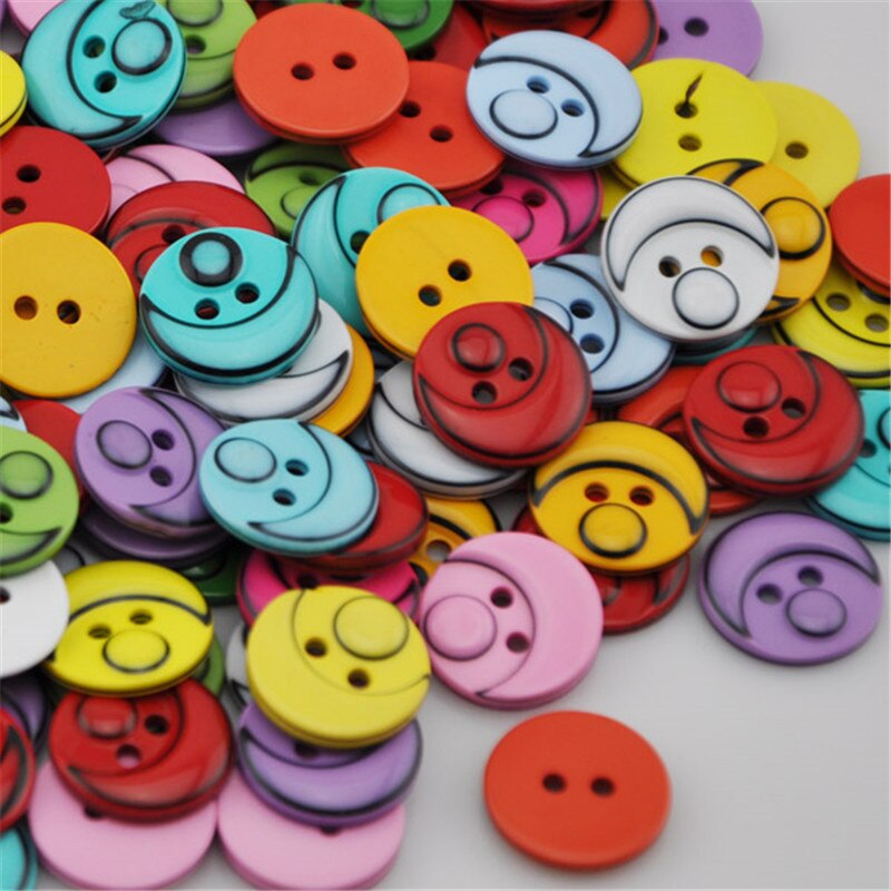 100PCS mix Assort Plastic Sewing Buttons, For Scrapbooking Sewing Craft Sewing Accessories Appliques PH98: Color 19