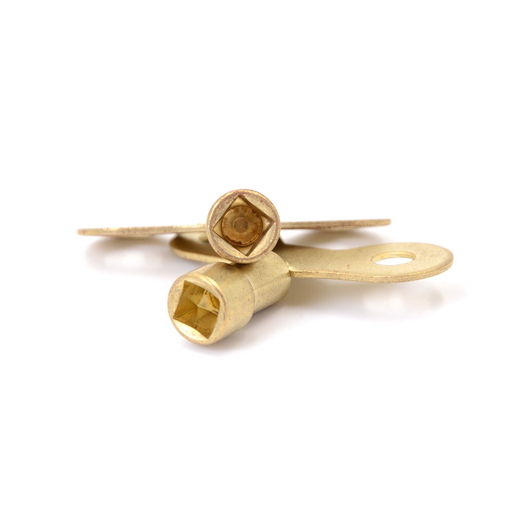 2Pcs key for water tap Solid Brass Special lock Radiator Plumbing Bleed Key Square Socket Hole Water Tap Faucet Key