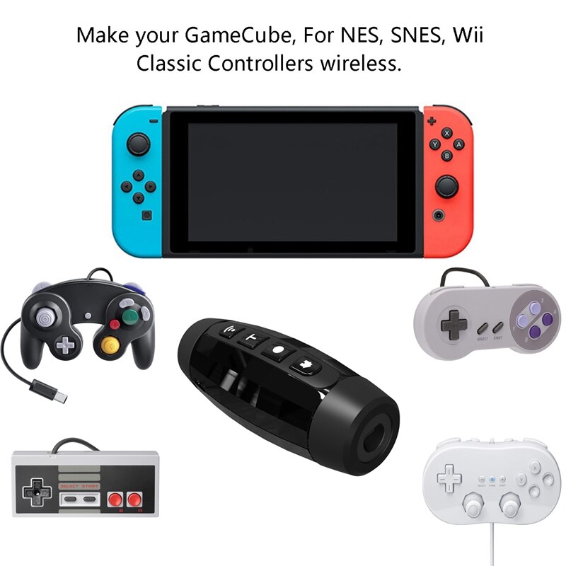 for Wireless Gaming Bluetooth Adapters for Wired Controllers Such As Gamecube, NES, SNES, SFC Edition and Wii Classic
