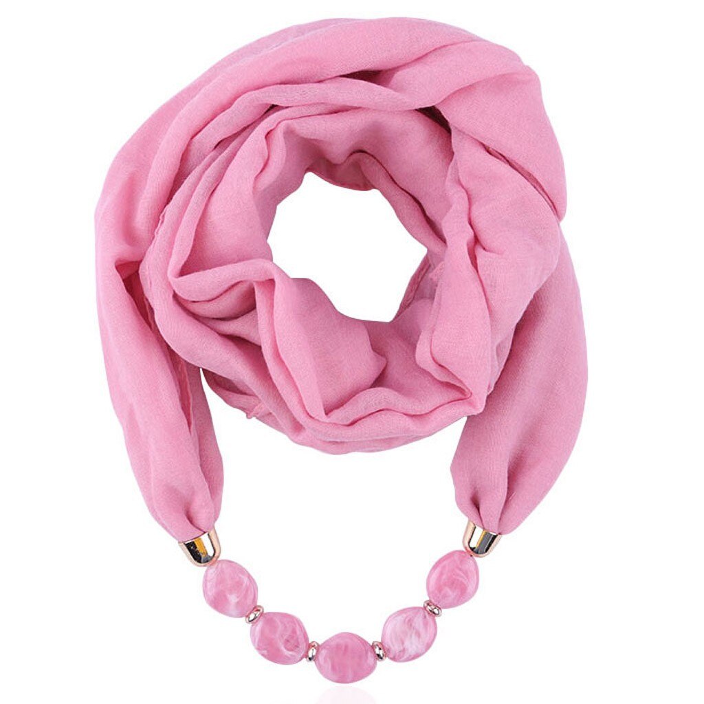 Vrouwen Katoen Linnen Ketting Hanger Sjaal Etnische Stijl Zachte Ketting Sjaals Katoen Linnen Shawl Sjaal Accessoires: I