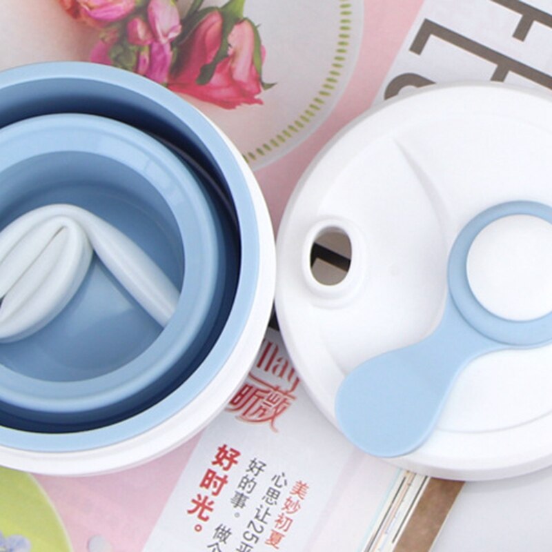 Folding Silicone Cup with Straw 450ML Portable Leakproof Outdoor Travel Telescopic Drinkware Cup Milk Water Coffee Mug Cups