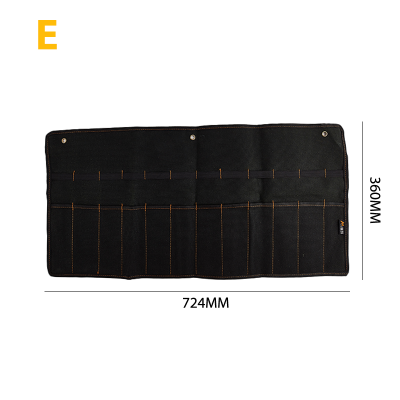 Beitel Draagtas Canvas Pocket Tool Rolhouder Moersleutel Pouch 4 Zakken Organizer Voor Mes Hamers Gutsen Timmerman: Grey