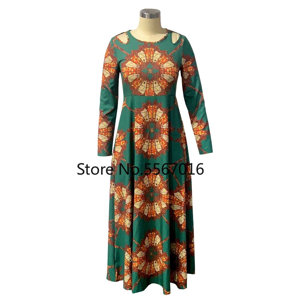 Vestido de verano ajustado para mujer, Túnica Africana Bazin, vestido de noche de dibujo étnico a la de Ankara, Kanga, ropa Africana: 5 XL