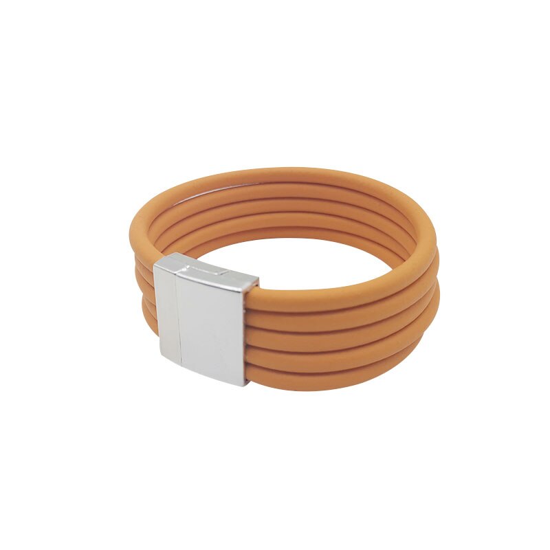 Vintage armbanden met magneetsluiting, handgemaakte armbanden, gewaagde punkstijl, rubberen sieraden, doe-het-zelf sieraden voor vrouwen, mannen, esthetische straat: H