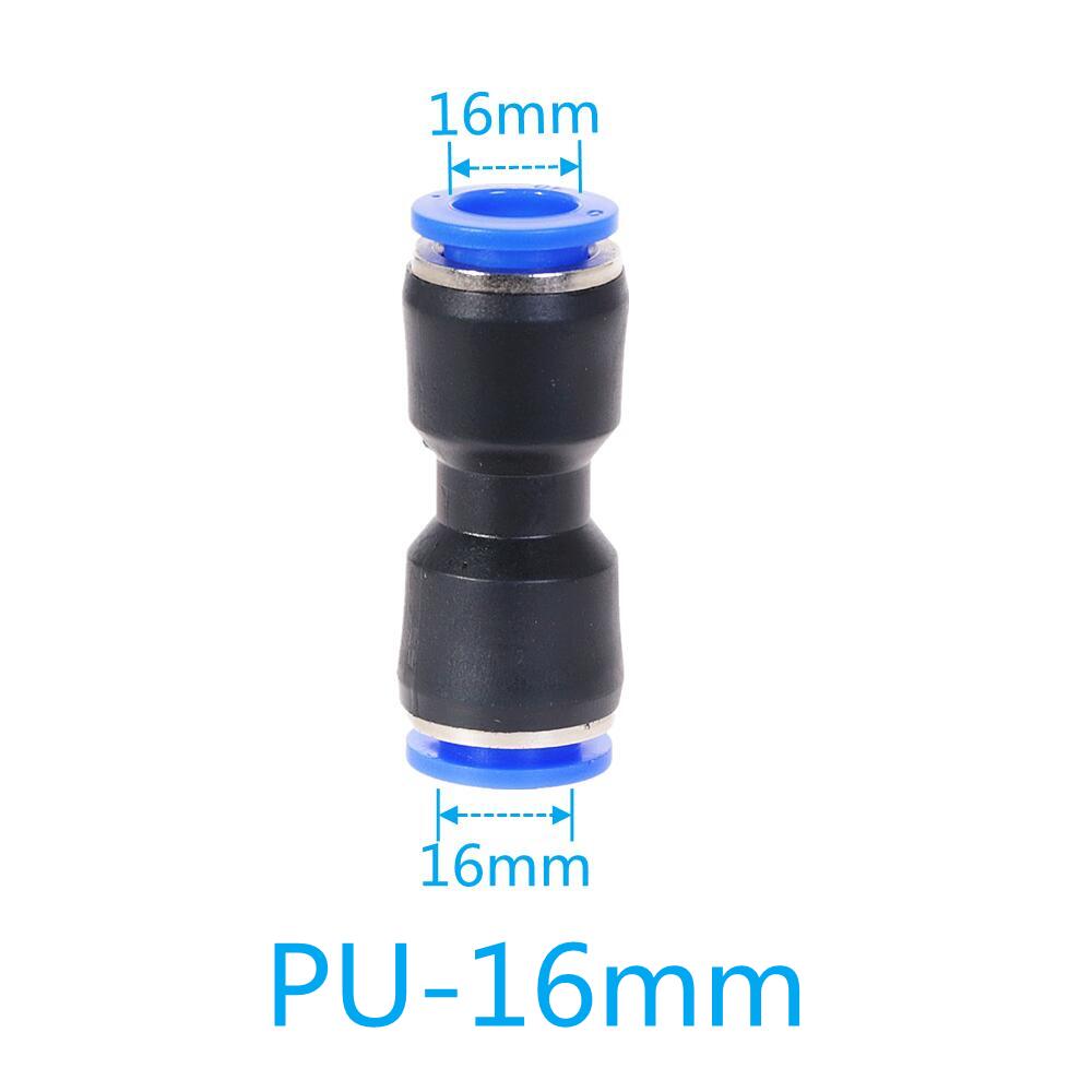 Pneumatische Fitting PU MOPS Serie 6mm 8mm bis 10mm 12mm Schlauch Anschluss Air Wasser Rohr Push-in Schlauch Schnell Couping: PU-16mm