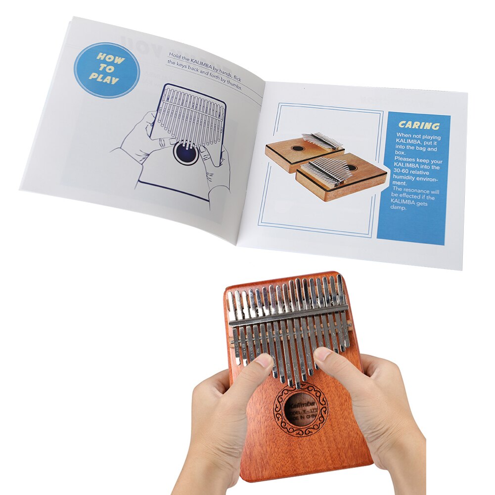 Kalimba Thumb Piano Portable Learning Book Thumb Piano Text Music Book Instrument Guide for Music Lover Beginners Kid