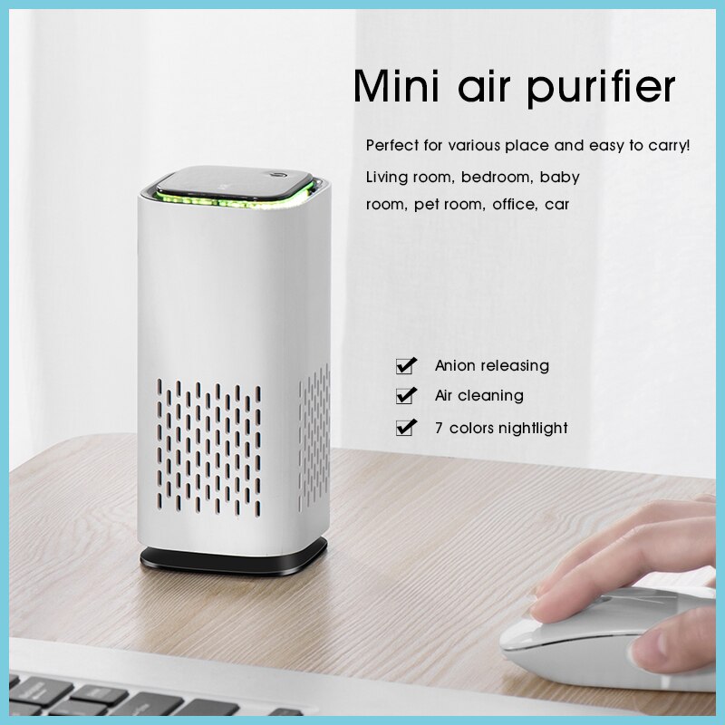 Car Air Purifier Cleaner 3 million Negative Ion USB Mini Home Vehicle Air Cleaner Remove Formaldehyde Air Purifier