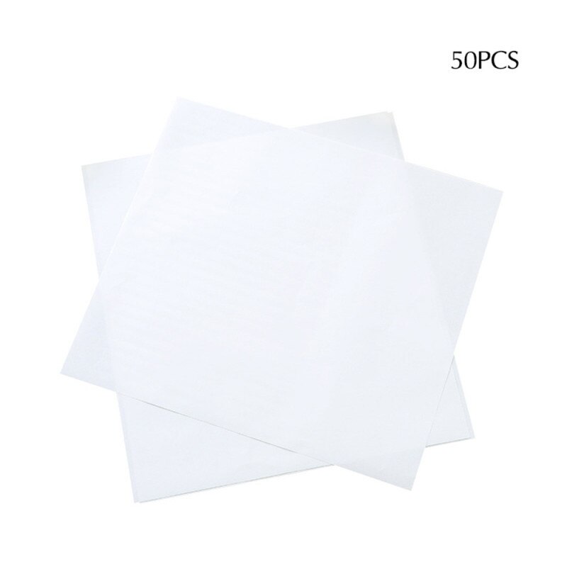 Papel absorbente de aceite para alimentos, hoja de Tempura japonesa, papel de cocina absorbente de aceite para sándwich, papel para envolver alimentos fritos, 50 Uds.