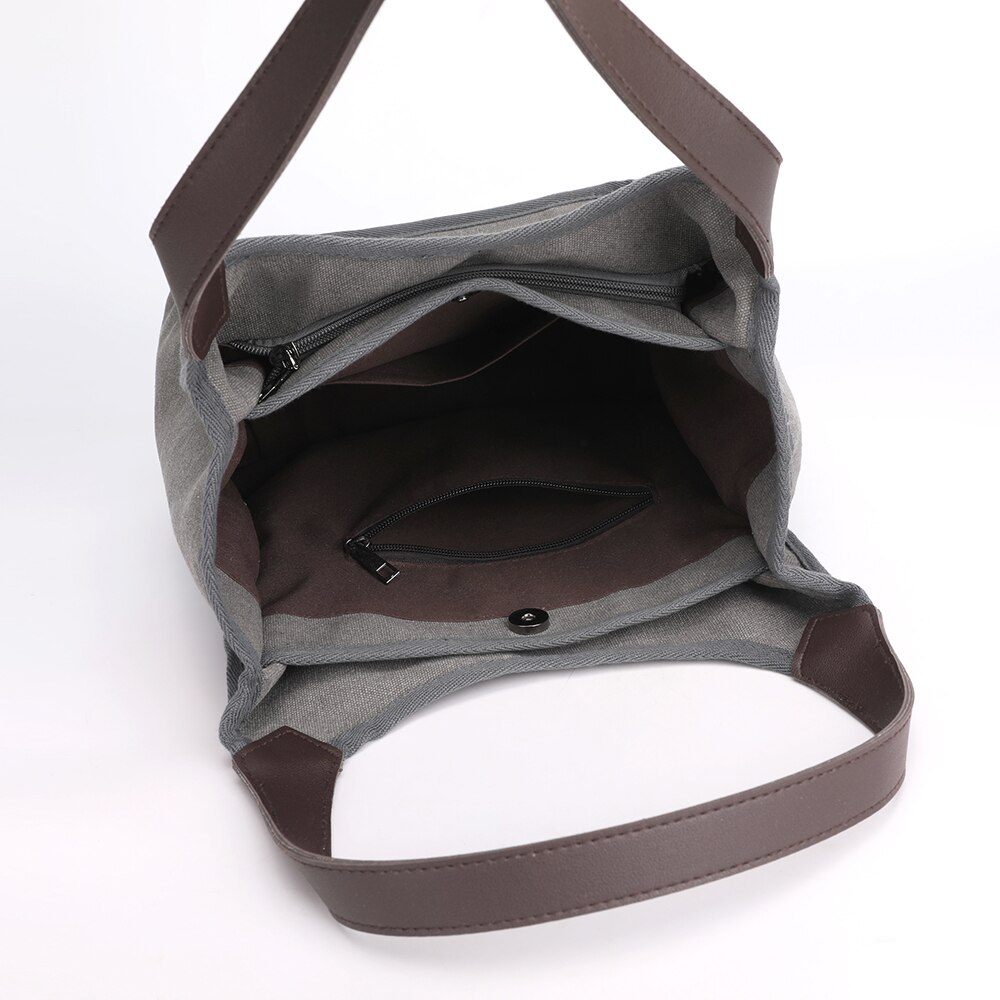 Canvas Tassen Voor Vrouwen Tote Handtassen Grote Dame Schoudertassen Grote Casual Vintage Crossbody Verpakking Canvas Messenger Bag Tote