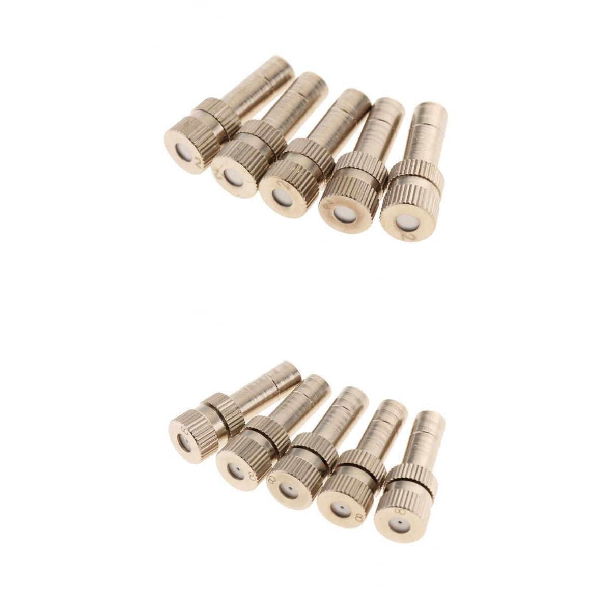 10 x Low Pressure Misting Nozzles Garden Water Irrigation Sprinkler Fittings