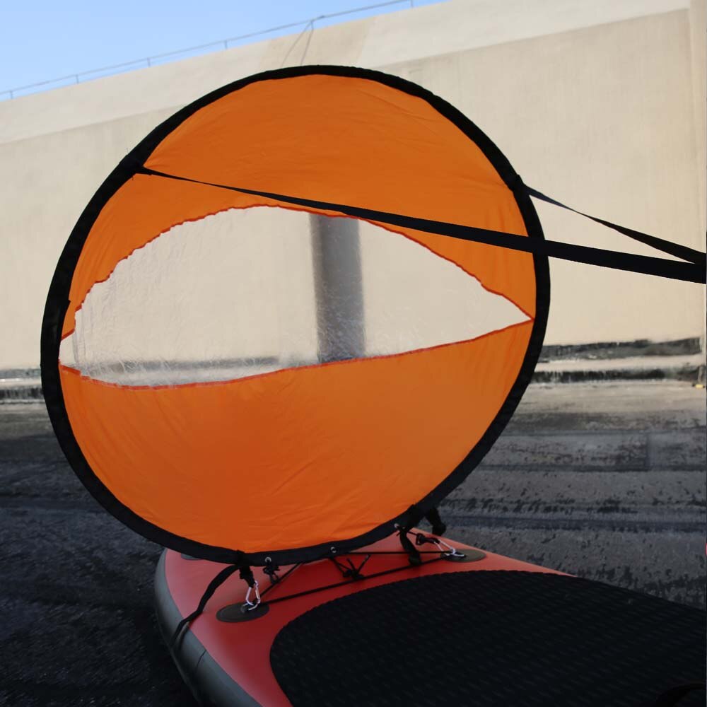 Foldable Kayak Boat Wind Sail Sup Paddle Board Sailing Paddle Rowing Boats with Clear Window Folding Sail Kayak Accessories