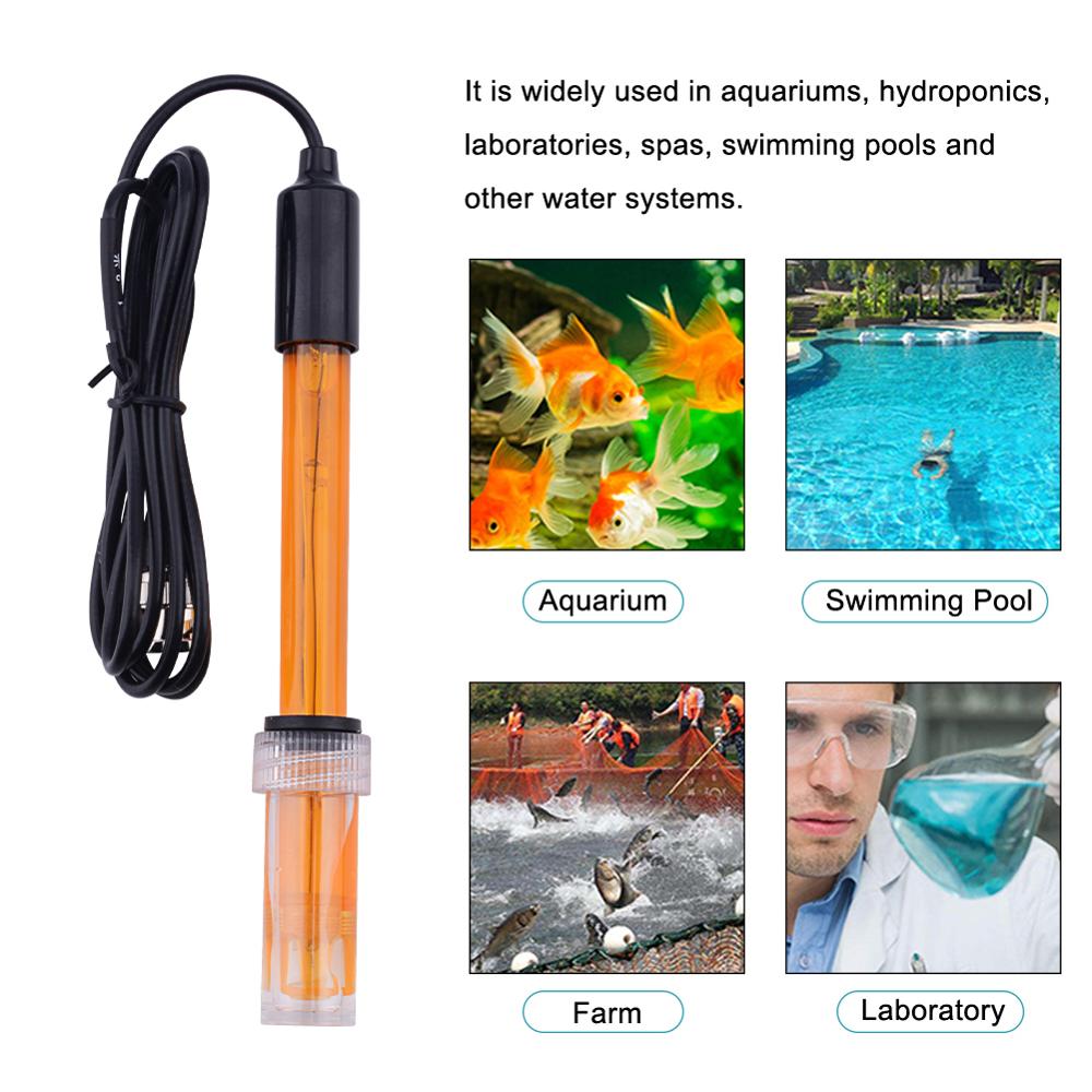 Yieryi ORP Electrode Probe BNC Q9 Connector Oxidation Reduction Potential Test Probe for Aquarium Hydroponics Swimming Pool