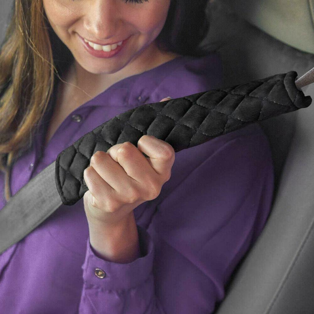 2 stk bil sikkerhetsbelte deksel sele skulder deksel flanell sikkerhetsbelte kappe bil dekorasjon tilbehør interiør rekvisita