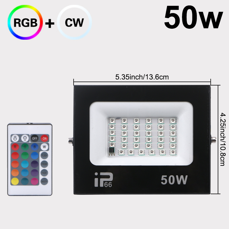 Led-projektør spotlight rgb led-projektør udendørsbelysning vandtæt væg garage fitnesscenter landskabsbelysning  ac220v stk.: Dyb blå