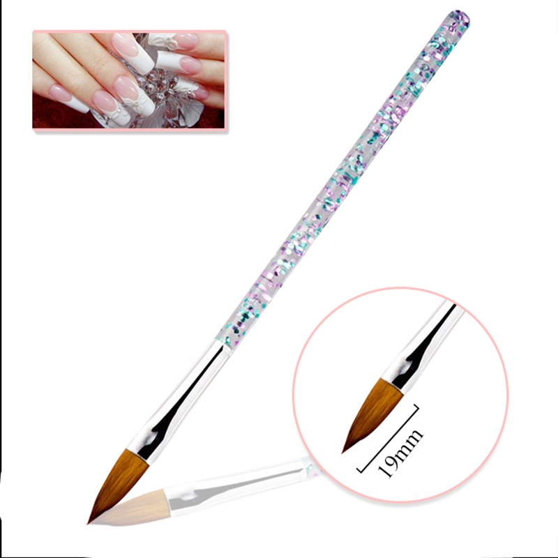 5 Stks/set Verschillende Grootte Penselen Sequin Handvat Borstel Kunstenaar Aquarel Gouache Tekening Nail Brush Pen Set Voor Kunst Levert