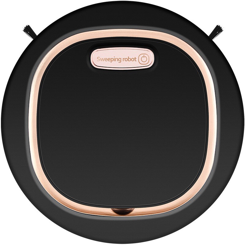 Robot Vacuum Cleaner, Strong Suction, Inteligent Super Thin Robot Vacuum Cleaner Rechargeable Auto Robot Cleaner: Black