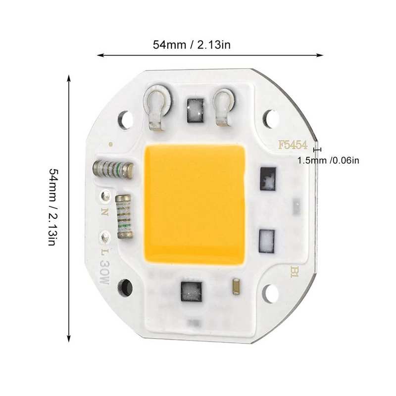 Chip Lichtbron AC220V 30W Cob Licht Kraal Voor Verkeer Verlichting Landschap Verlichting