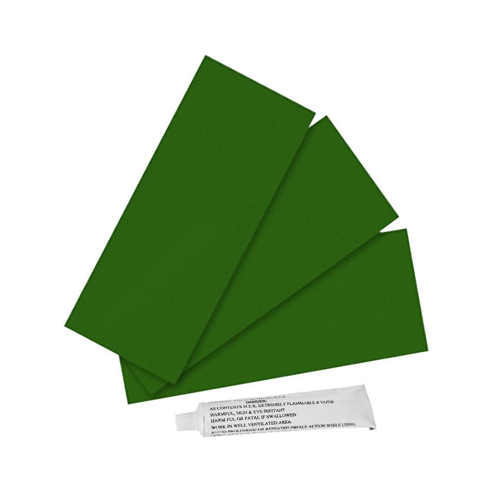 230X95MM gonflable en plastique bateau Kayak spécial PVC réparation Patch Kit étanche Patch colle côte canot canot Air lit avec colle: C
