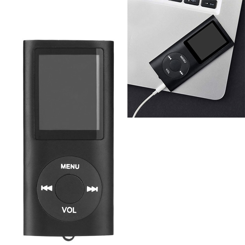 LCD Screen Display Music Media Player MP4 with FM Radio black: Default Title