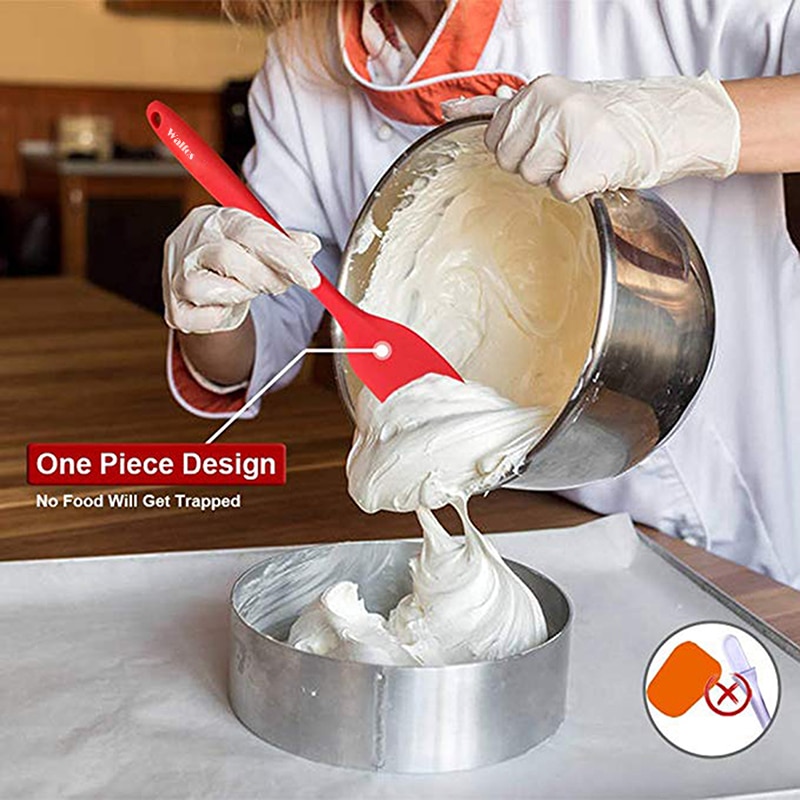 Cake tools Silicone Cream Butter Cake Spatula Mixing Batter Scraper Brush Butter Mixer Cake Brushes Baking Tool Kitchenware