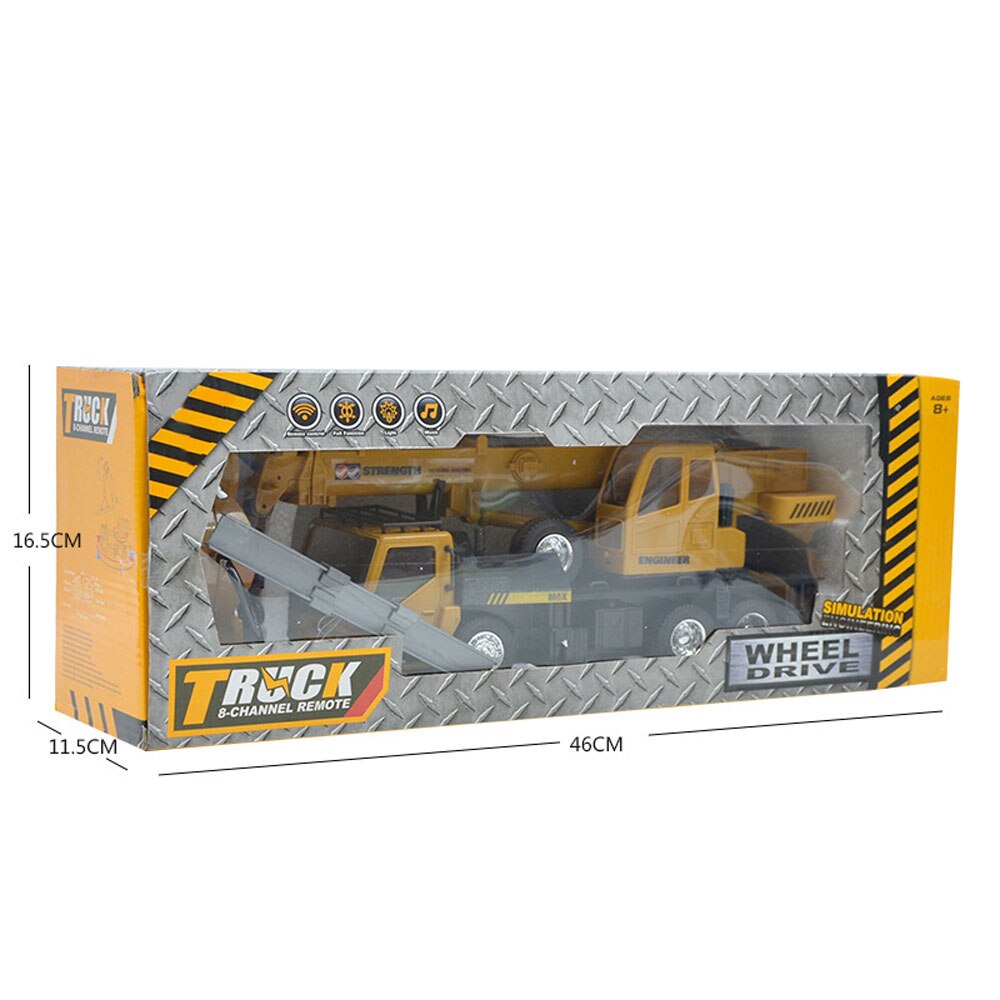 Remote Control Crane Model Engineering Vehicle Children's Toys Birthday And Christmas Good Remote Control