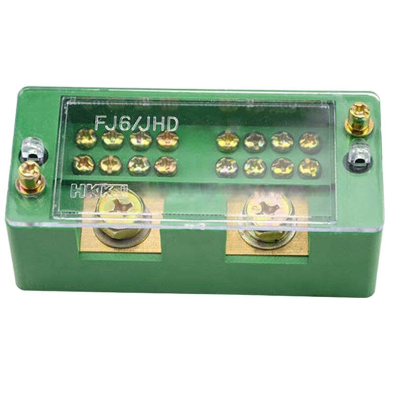 660V 30A Single Phase 2 Inlet 8 Outlet Meter Box Junction Power Distribution Terminal Block(2 Inlet 8 Outlet)