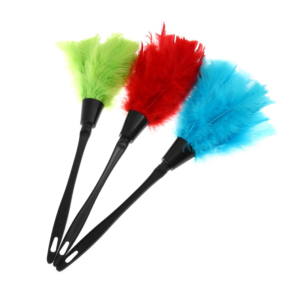 1Pc Turkije Plumeau Kleurrijke Anti-Statische Plastic Handvat Reinigen Stof Auto Dashboard Cleaner Draagbare Tools Voor Huishoudelijke