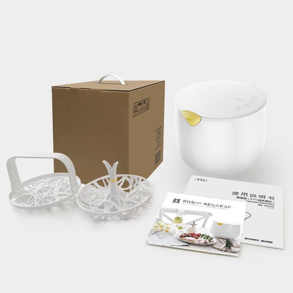 DMWD 220V Breakfast Spring Egg Machine Soft-boiled Egg Maker DIY Custard Cooker Automatically Power Off Kitchen Appliance