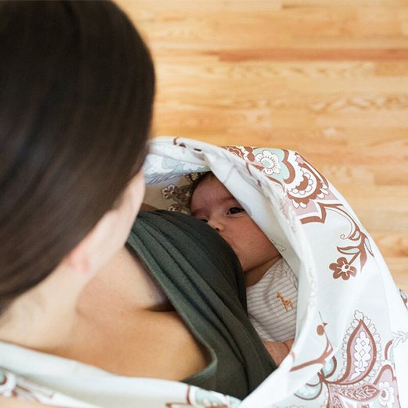 Amning af bomuld ammende dækker baby spædbarn åndbart ammeforklæde bomuld muslin ammende klud ammende kappe fodringsdæksel