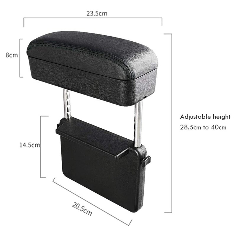 Universele Auto Armsteun Box Elleboog Ondersteuning Verstelbare Car Center Console Arm Rest Stand Door Draadloze Opladen