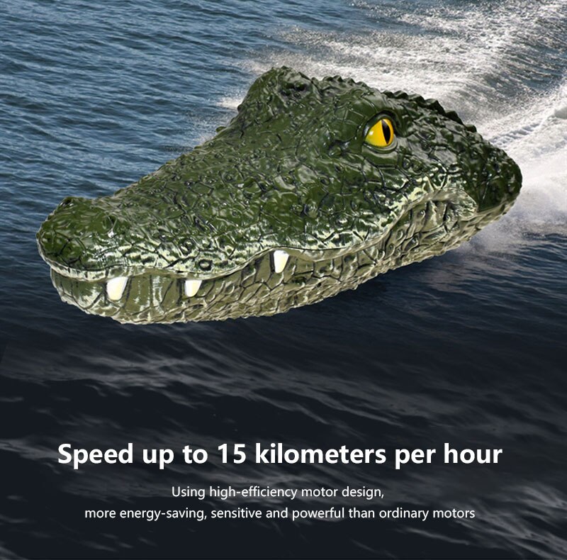 Remote Control Toys 2.4G Remote Control 4 Channel Remote Control Electric Boat Crocodile- Head RC Boats