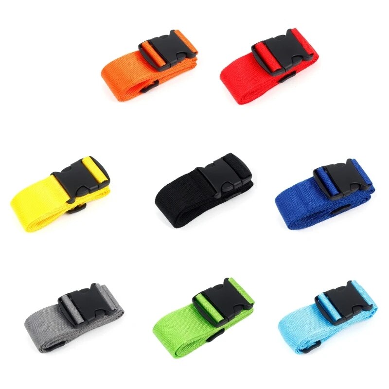 Bagageveilige Riem Verstelbare Reisaccessoires Één Woord Koffer Gesp Riem Bagageband Reiskoffer Accessoires