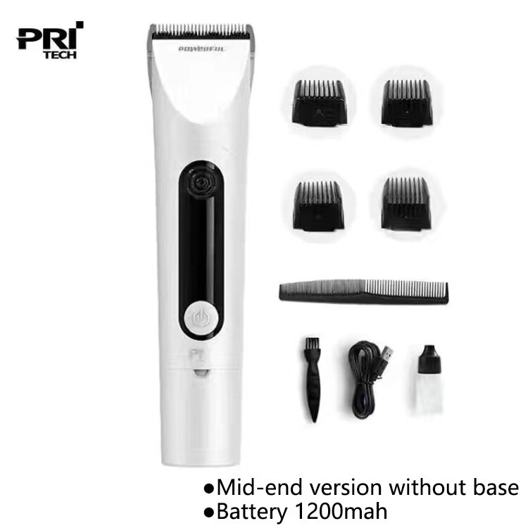 Pritech LF1 Professionele Haar Snijmachine Voor Mannen Scheerapparaat Man Tondeuse Mannen Trimmer Scheermes Korte Baarden Man Cutter: Low match White