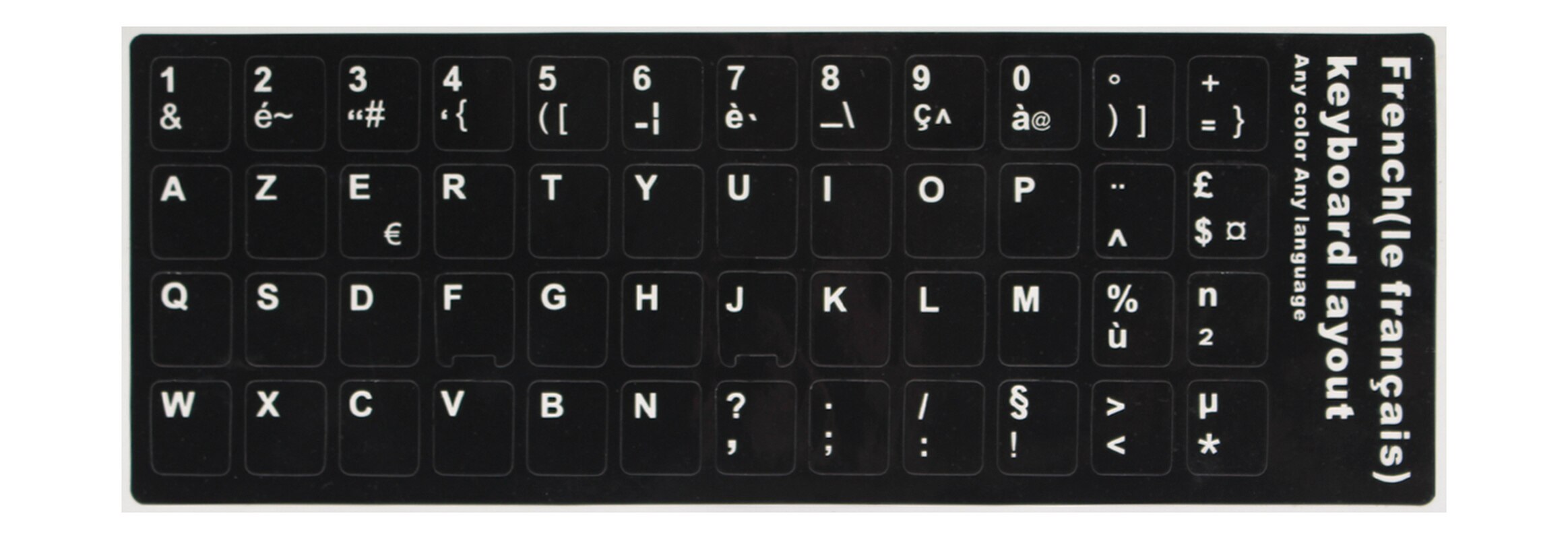 Keyboard Stickers Alfabet Toetsenbord Layout Stickers Voor Laptops Arabisch Duits, Russisch, Frans, Koreaanse, Japanse Spaans Italiaans