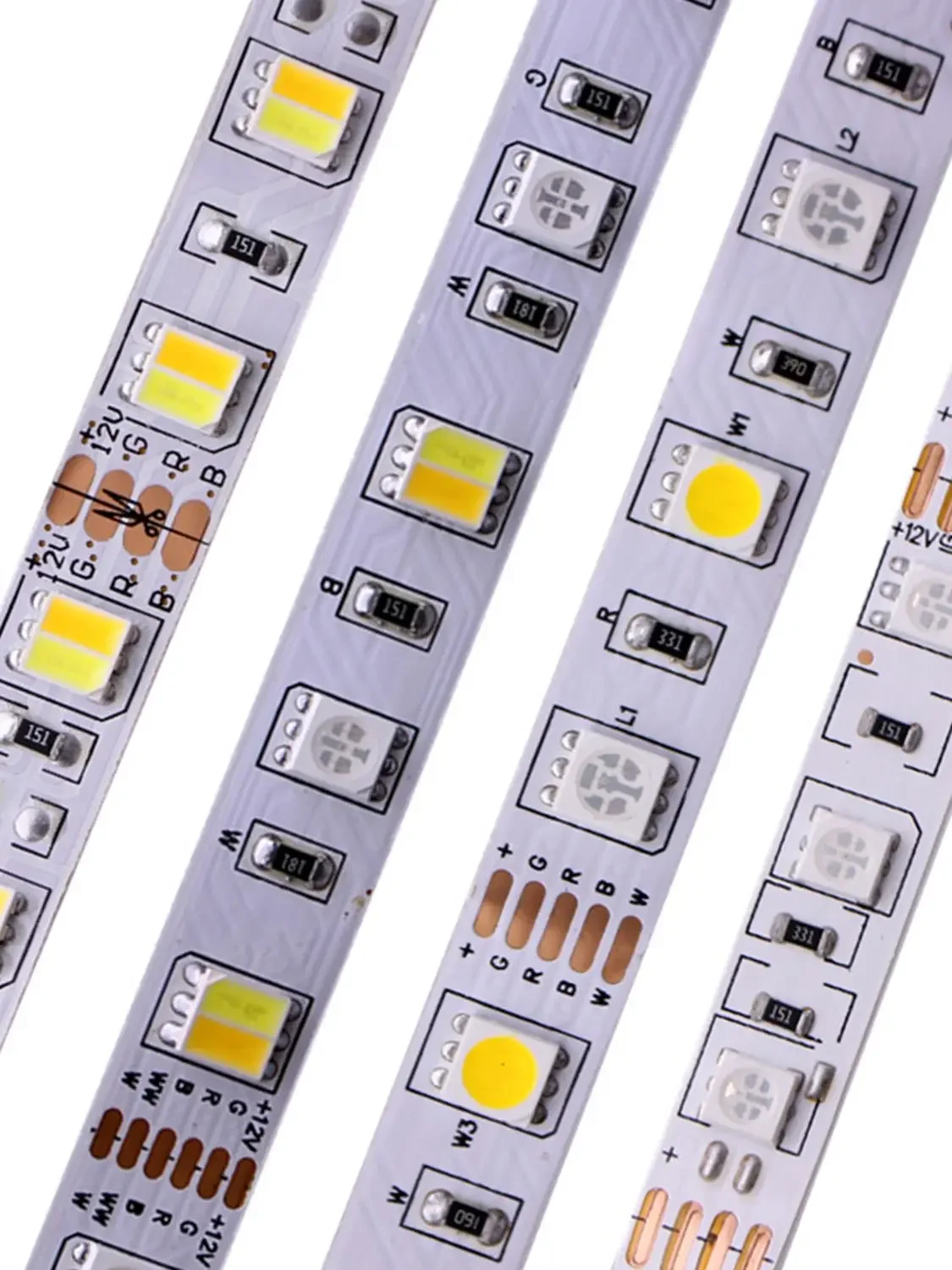 Tira de luces LED SMD 5050 de 5M RGB RGBW (RGB + blanco) RGBWW (RGB + blanco cálido) RGBCCT tira de luces LED flexibles 5M/ 300 LED 12V 24V hogar