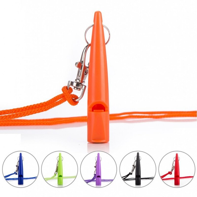 Silbato para mascotas para dejar de ladrar, sonido ultrasónico de patrulla con cuerda, artículos de entrenamiento para perros con correa para muñeca
