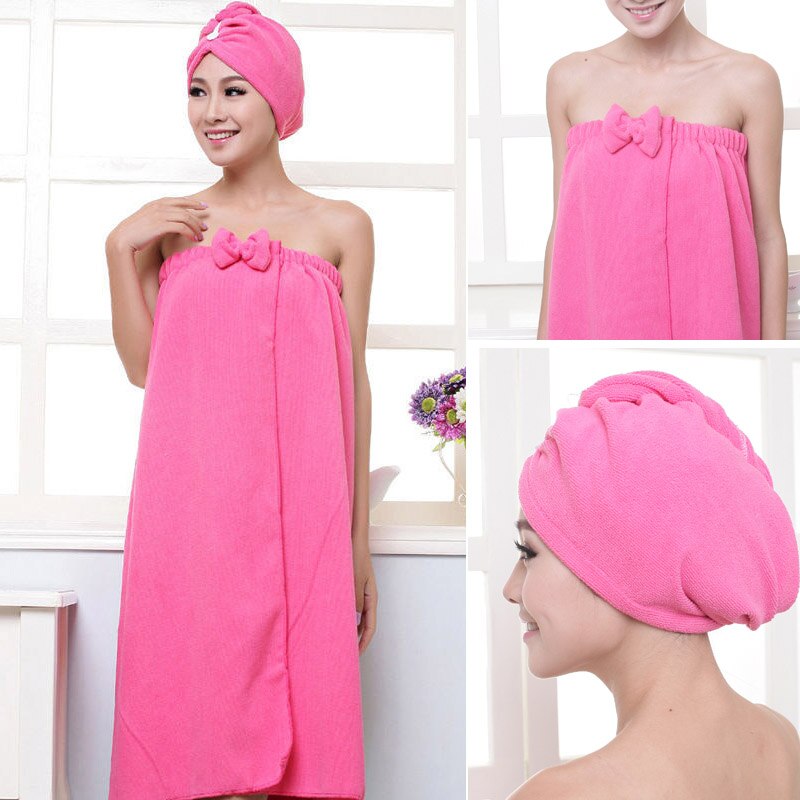 Japanese-style Cute Soft Microfiber Magic Absorbent Dry Spa Bath Towel Beach Bathrobe Towels For Women Girls TB